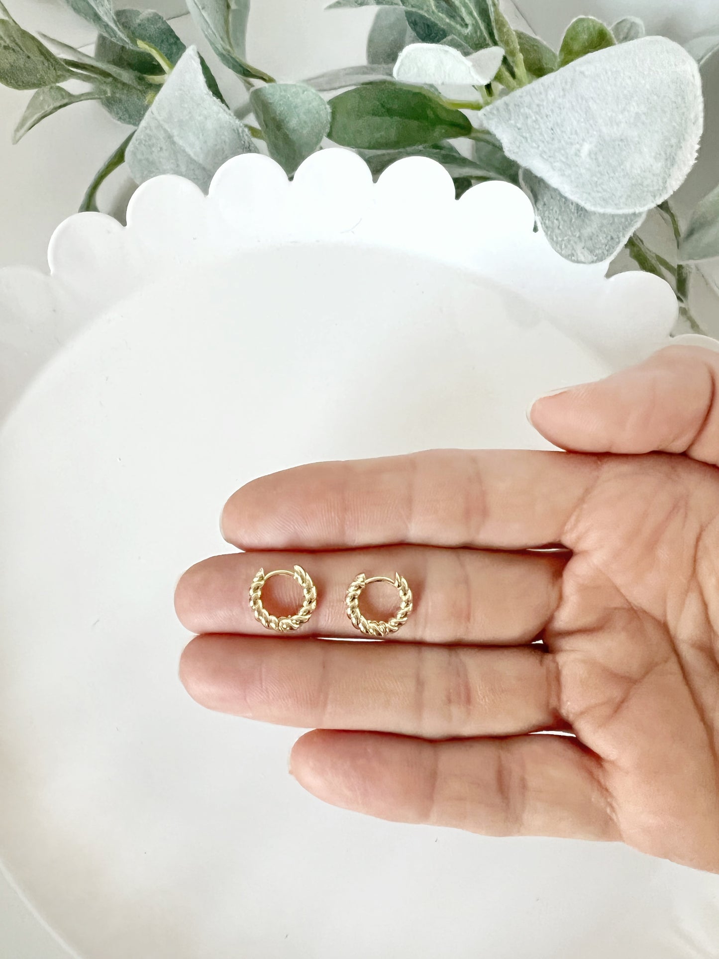 Gold Mini Twist Huggies